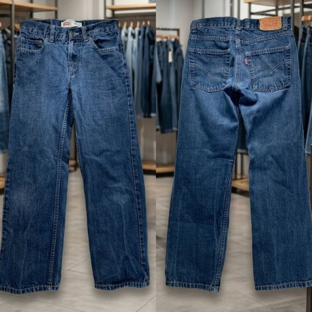 Levi’s 550 Vintage Y2K Jeans Boys 14 Slim Relaxed Straight Denim Pants 25x27